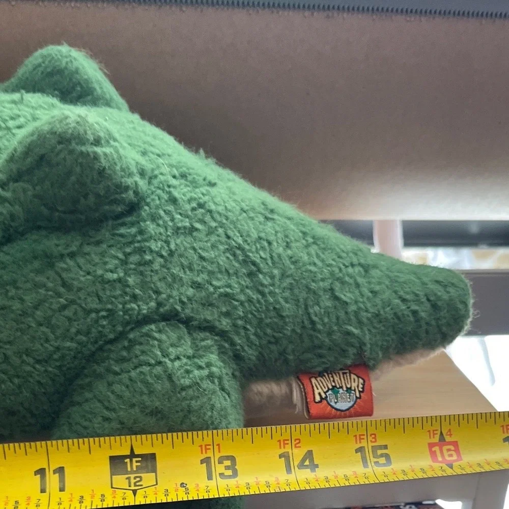 Adventure‎ Planet Alligator Plush Green Sherpa Textured Stuffed Animal 16 Inch